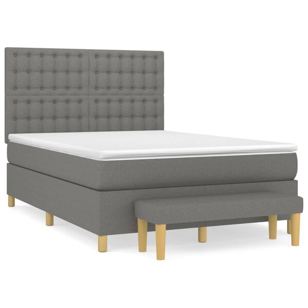 vidaXL &Kappa;&rho;&epsilon;&beta;ά&tau;&iota; Boxspring &mu;&epsilon; &Sigma;&tau;&rho;ώ&mu;&alpha; &Sigma;&kappa;&omicron;ύ&rho;&omicron; &Gamma;&kappa;&rho;&iota; 140x200 &epsilon;&kappa; &Upsilon;&phi;&alpha;&sigma;&mu;ά&tau;&iota;&nu;&omicron;