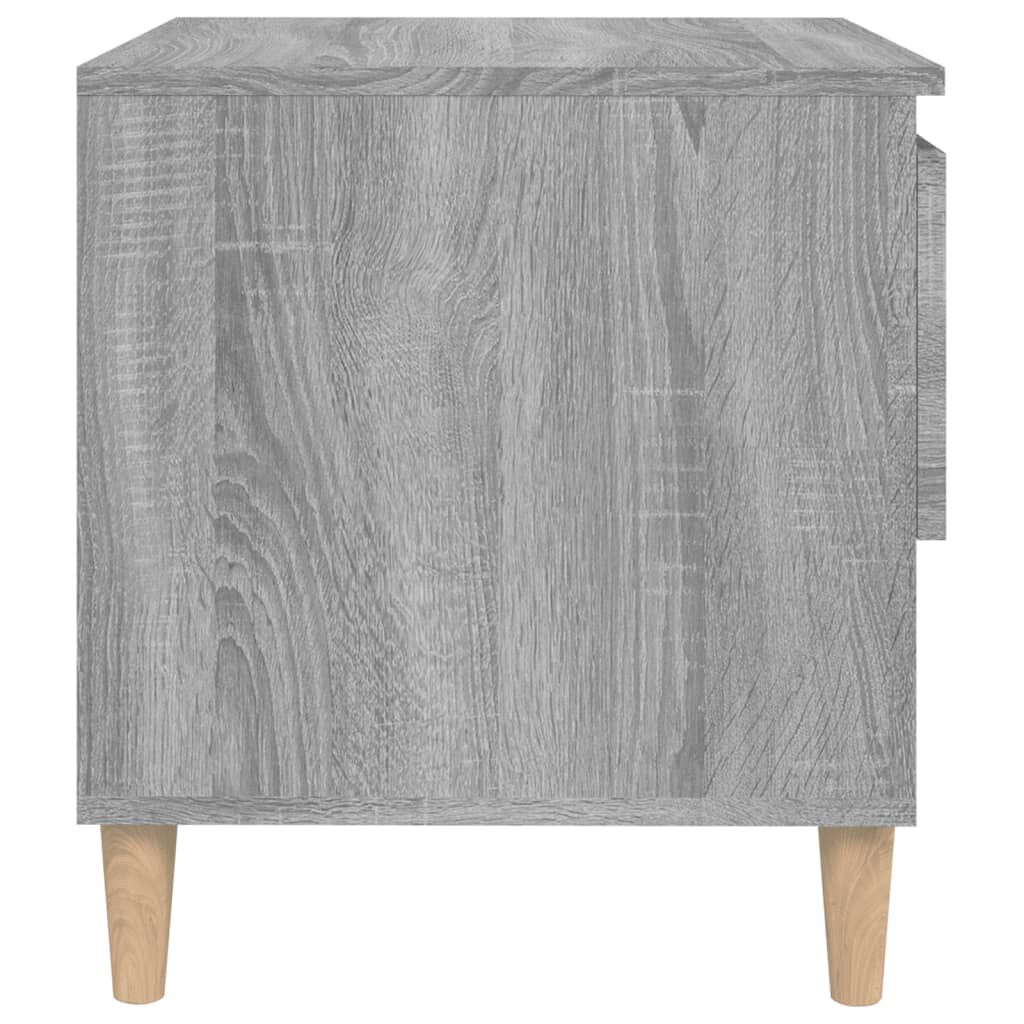 vidaXL Κομοδίνο Γκρι Sonoma 50x46x50 εκ. από Επεξεργασμένο Ξύλο