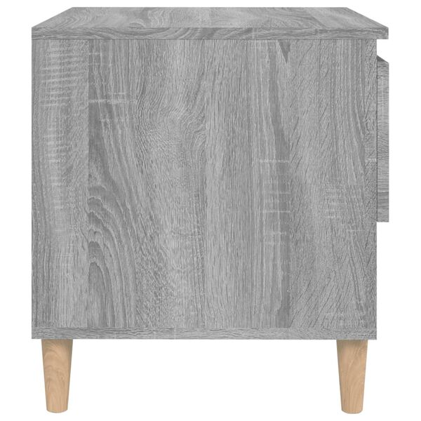 vidaXL Κομοδίνο Γκρι Sonoma 50x46x50 εκ. από Επεξεργασμένο Ξύλο