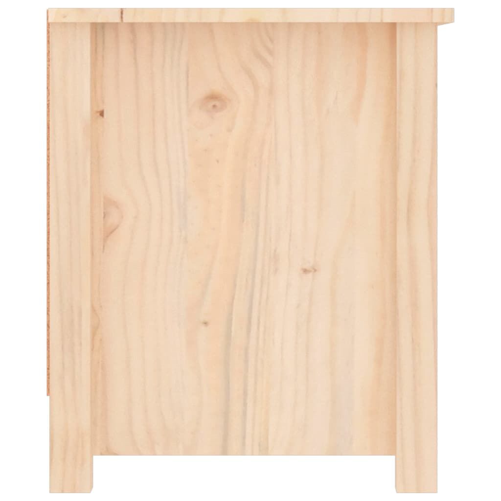 vidaXL Παπουτσοθήκη 110 x 38 x 45,5 εκ. από Μασίφ Ξύλο Πεύκου