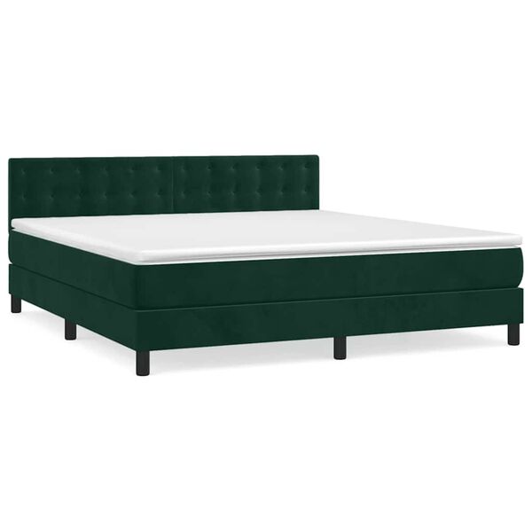 vidaXL &Kappa;&rho;&epsilon;&beta;ά&tau;&iota; Boxspring &mu;&epsilon; &Sigma;&tau;&rho;ώ&mu;&alpha; &Sigma;&kappa;&omicron;ύ&rho;&omicron; &Pi;&rho;ά&sigma;&iota;&nu;&omicron; 180x200&epsilon;&kappa;. &Beta;&epsilon;&lambda;&omicron;ύ&delta;&iota;&nu;&omicron;