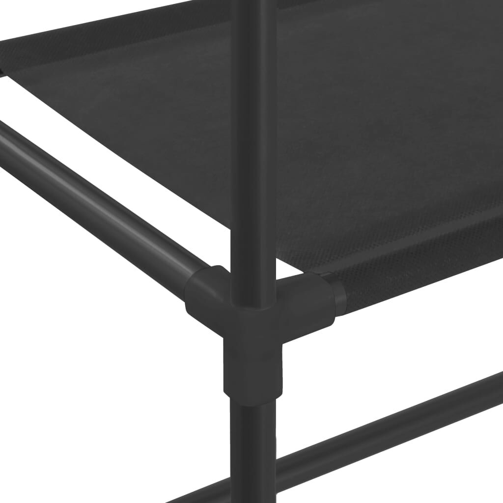vidaXL Ραφιέρα 3 Επιπέδων για Πλυντήριο Μαύρη 69 x 28 x 169 εκ.