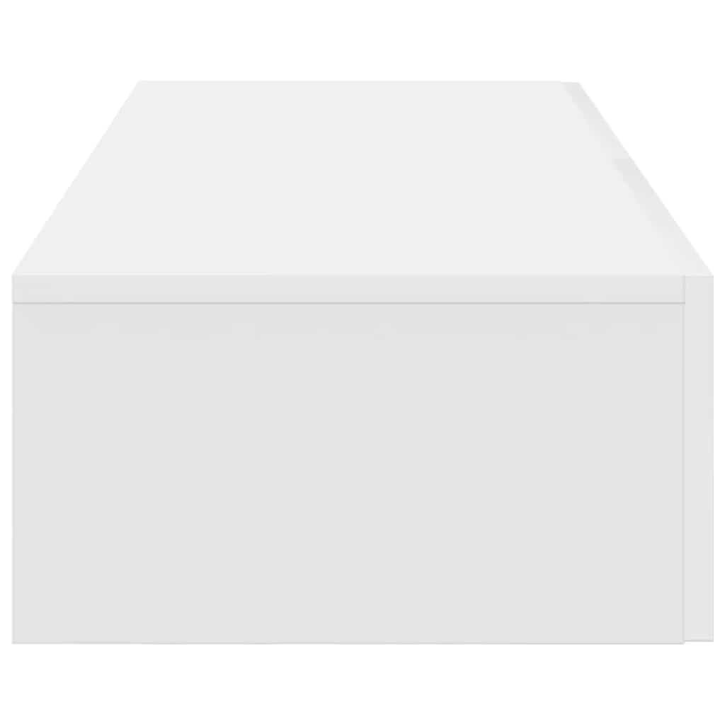vidaXL Ράφι τοίχου με συρτάρια Λευκό 60x26,5x15 cm Κατασκευασμένο ξύλο