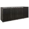 vidaXL &Pi;&lambda;&alpha;ί&sigma;&iota;&omicron; &gamma;&iota;&alpha; &Kappa;ά&delta;&omicron; &Alpha;&pi;&omicron;&rho;&rho;. &mu;&epsilon; &Rho;ό&delta;&epsilon;&sigmaf; &Mu;&alpha;ύ&rho;&omicron; 274x80x117&epsilon;&kappa; &Sigma;&upsilon;&nu;&theta;. &Rho;&alpha;&tau;ά&nu;