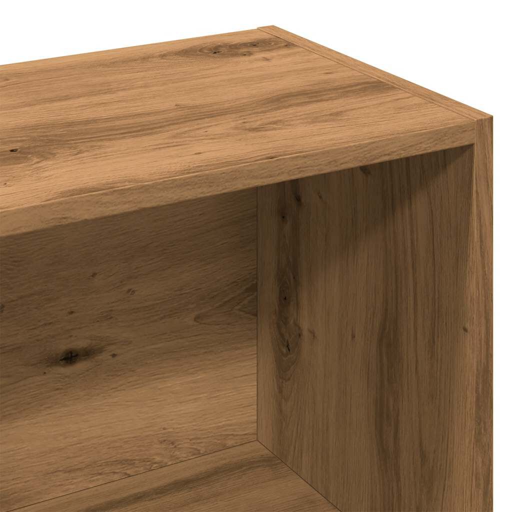 vidaXL Βιβλιοθήκη Τεχνίτης Δρυς 60,5x30x90 εκ. Επεξεργασμένο Ξύλο
