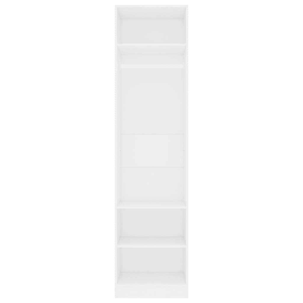 vidaXL Ντουλάπα Λευκή 50 x 50 x 200 εκ. από Επεξ. Ξύλο