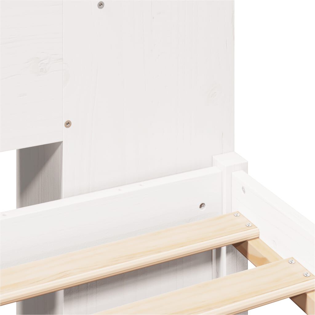 vidaXL Κρεβάτι Βιβλιοθήκη Χωρίς Στρώμα 160x200 εκ Μασίφ Ξύλο Πεύκου