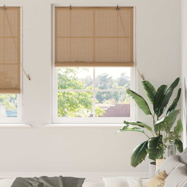 vidaXL Ρολά και Σκίες Παραθύρων Ανοιχτό καφέ 120 x 220 cm Μπαμπού