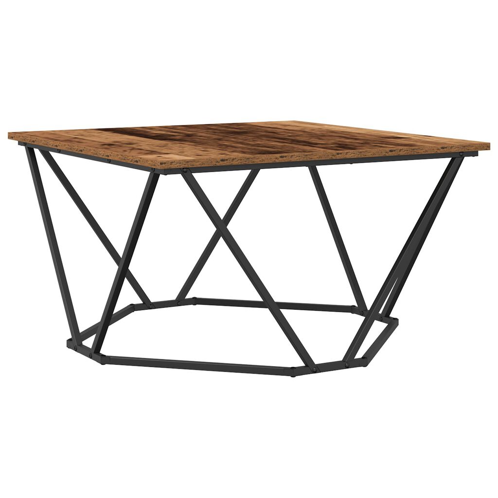 vidaXL Τραπεζάκι σαλονιού Παλαιό ξύλο 80 x 80 x 45 cm