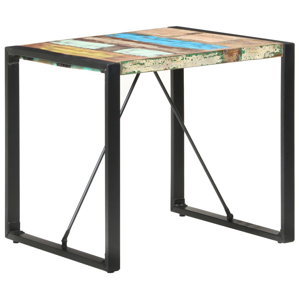 vidaXL Τραπεζαρία 80 x 80 x 75 εκ. από Μασίφ Ανακυκλωμένο Ξύλο