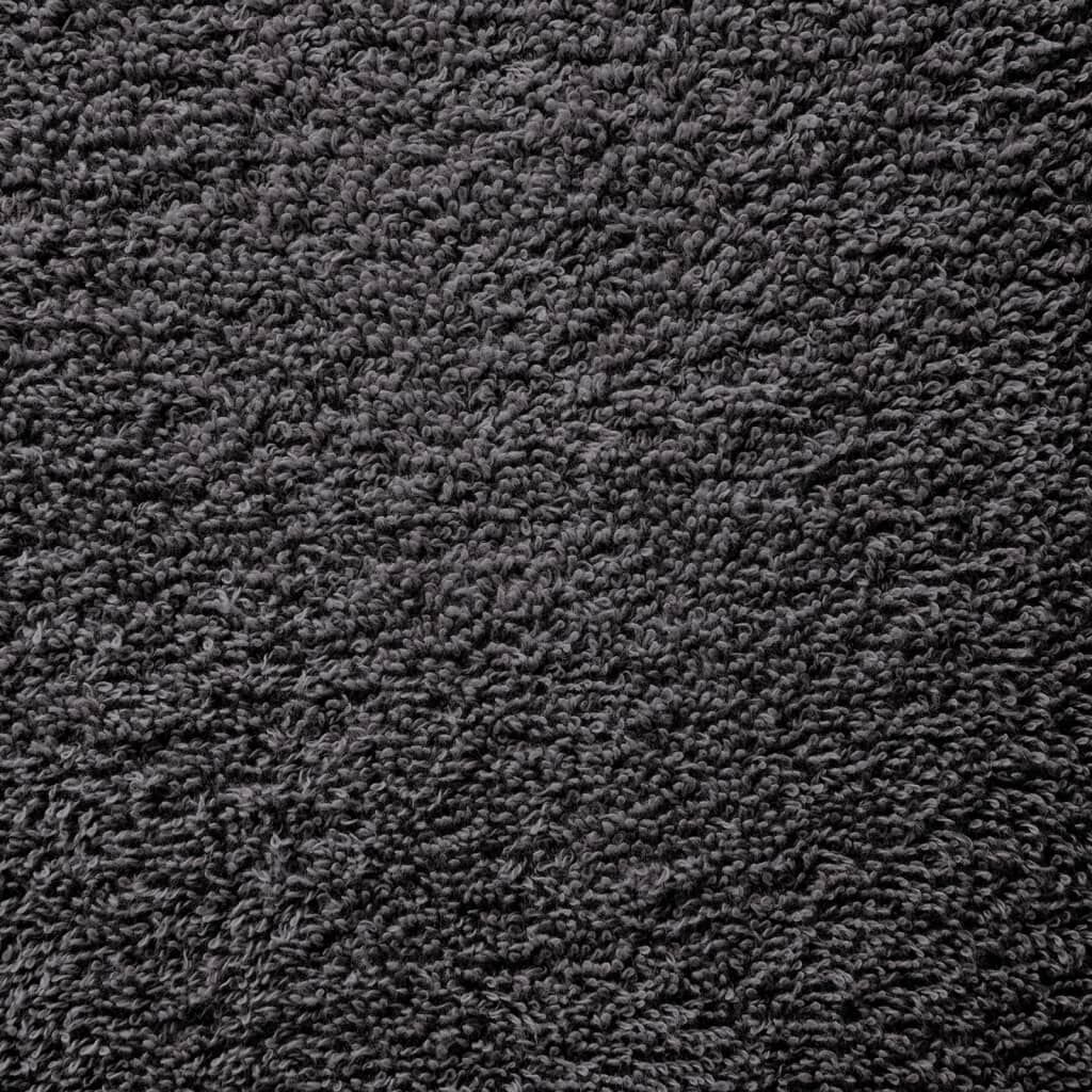 vidaXL Πετσέτες Μπάνιου Premium SOLUND 25T. Ανθρακί 100x150εκ 600γρ/μ²
