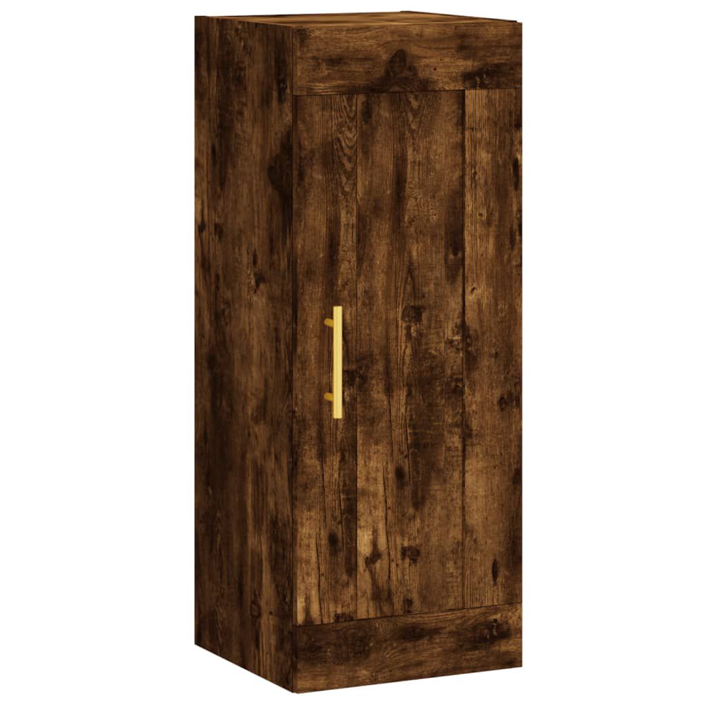 vidaXL Ντουλάπι Τοίχου Καπνιστή Δρυς 34,5 x 34 x 90 εκ. Επεξεργ. Ξύλο