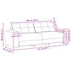 vidaXL Σετ Καναπέ με μαξιλάρι με μαξιλάρι 3 pcs Taupe ύφασμα