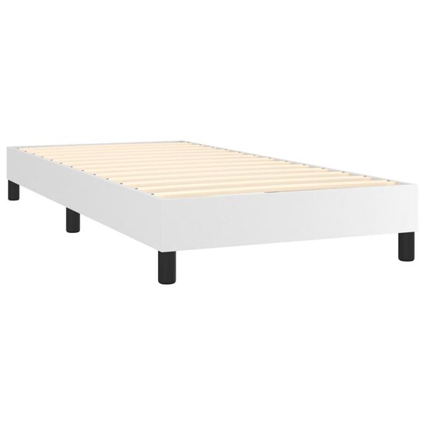 vidaXL &Kappa;&rho;&epsilon;&beta;ά&tau;&iota; Boxspring &mu;&epsilon; &Sigma;&tau;&rho;ώ&mu;&alpha; &Lambda;&epsilon;&upsilon;&kappa;ό 90x190&epsilon;&kappa;. &alpha;&pi;ό &Sigma;&upsilon;&nu;&theta;&epsilon;&tau;&iota;&kappa;ό &Delta;έ&rho;&mu;&alpha;