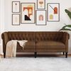 vidaXL Καναπές Chesterfield Άλλο Καφέ 201.5 x 74.5 x 74.5 εκατοστά