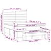 vidaXL &Kappa;&rho;&epsilon;&beta;ά&tau;&iota; Boxspring &mu;&epsilon; &Sigma;&tau;&rho;ώ&mu;&alpha; &Sigma;&kappa;&omicron;ύ&rho;&omicron; &Pi;&rho;ά&sigma;&iota;&nu;&omicron; 140x200&epsilon;&kappa;. &Beta;&epsilon;&lambda;&omicron;ύ&delta;&iota;&nu;&omicron;