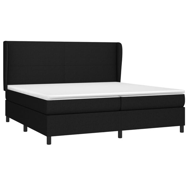 vidaXL &Kappa;&rho;&epsilon;&beta;ά&tau;&iota; Boxspring &mu;&epsilon; &Sigma;&tau;&rho;ώ&mu;&alpha; &Mu;&alpha;ύ&rho;&omicron; 200x200 &epsilon;&kappa;. &Upsilon;&phi;&alpha;&sigma;&mu;ά&tau;&iota;&nu;&omicron;