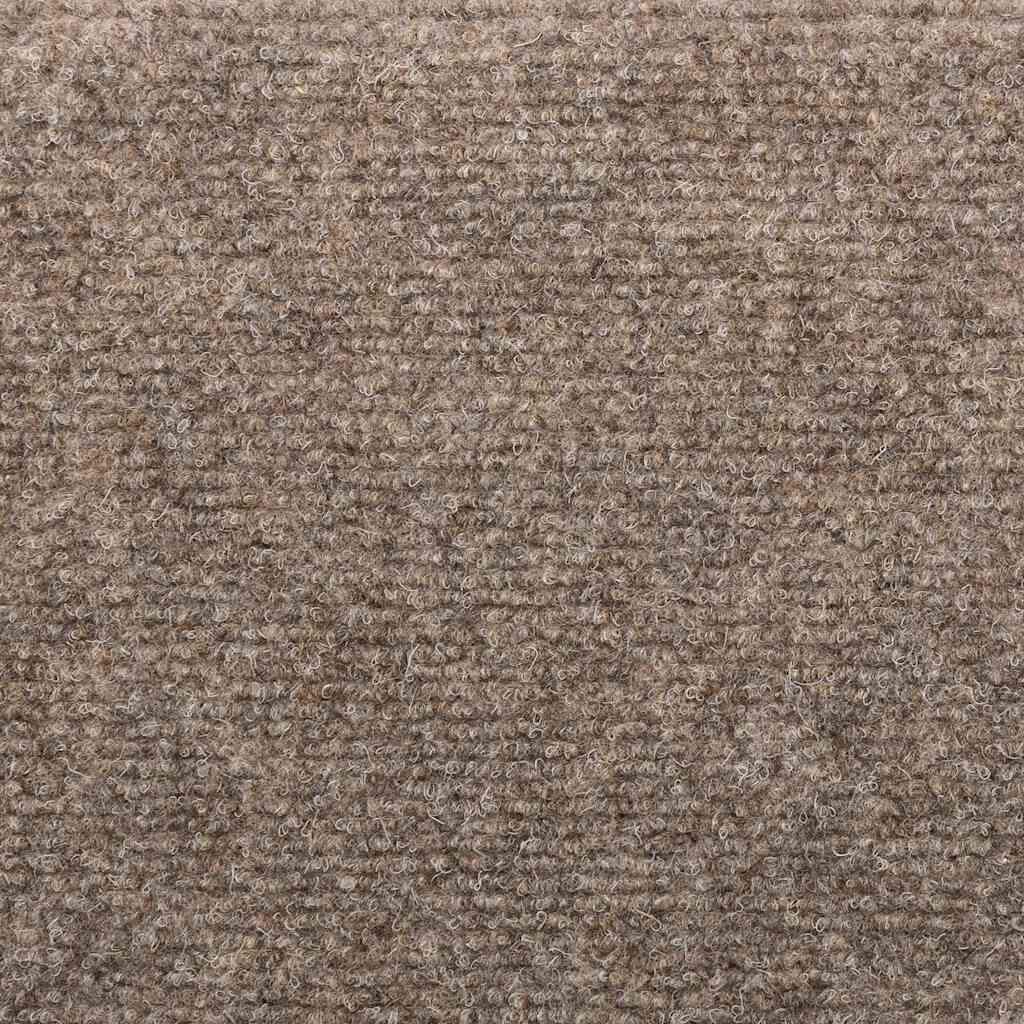 vidaXL Πατάκια Σκάλας Αυτοκόλ. 10 τεμ. Κρεμ 65x21x4 εκ. Βελονιασμένα