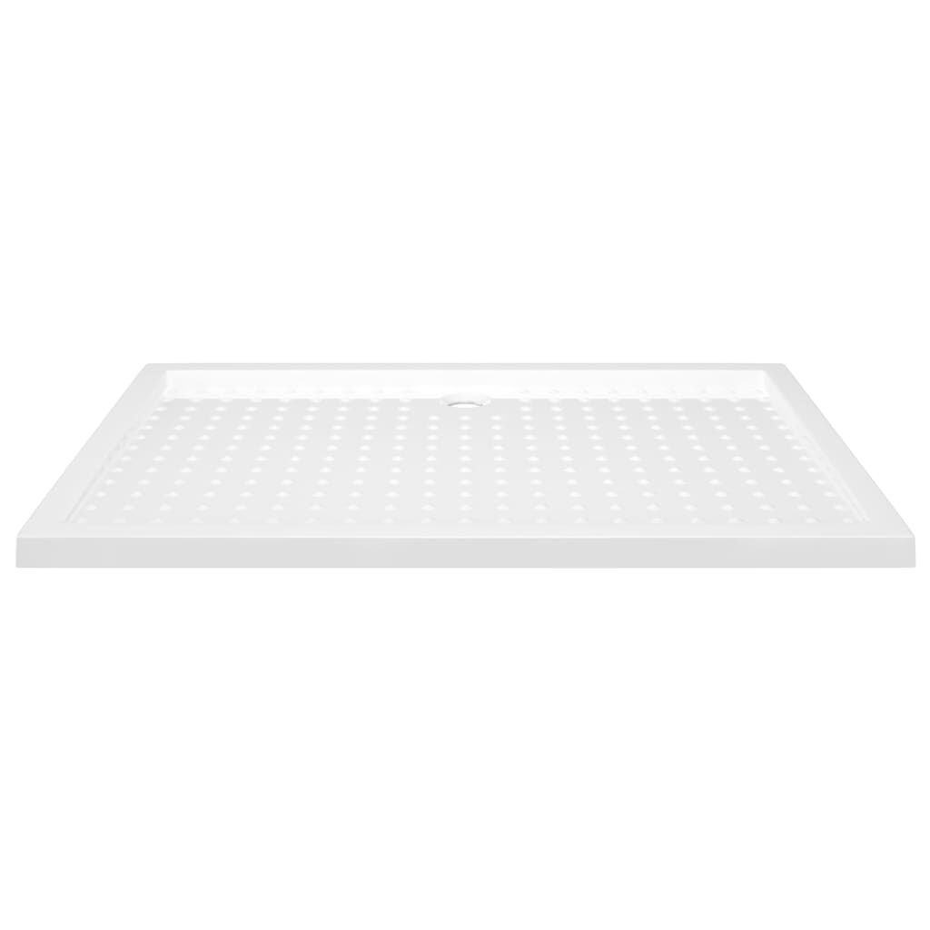 vidaXL Βάση Ντουζιέρας με Σχέδιο Τάπας Λευκή 80 x 120 x 4 εκ. από ABS