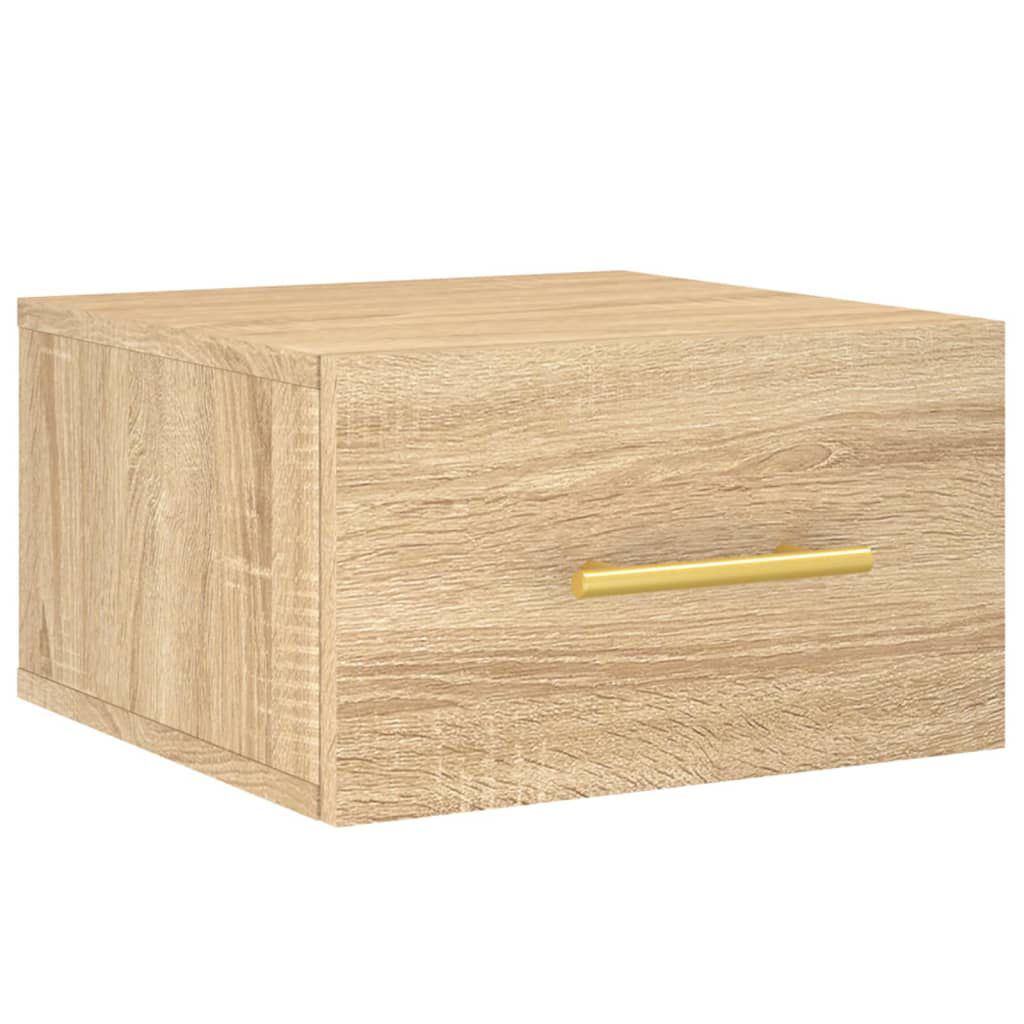 vidaXL Κομοδίνα Επιτοίχια Sonoma Δρυς 35 x 35 x 20 εκ.