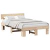 vidaXL Σκελετός Κρεβατιού Καφέ 135 x 190 cm Μασίφ ξύλο πεύκου