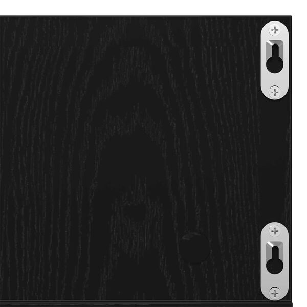 vidaXL Ράφι CD Μαύρη Δρυς 75x18x18 εκ Επεξεργασμένο ξύλο