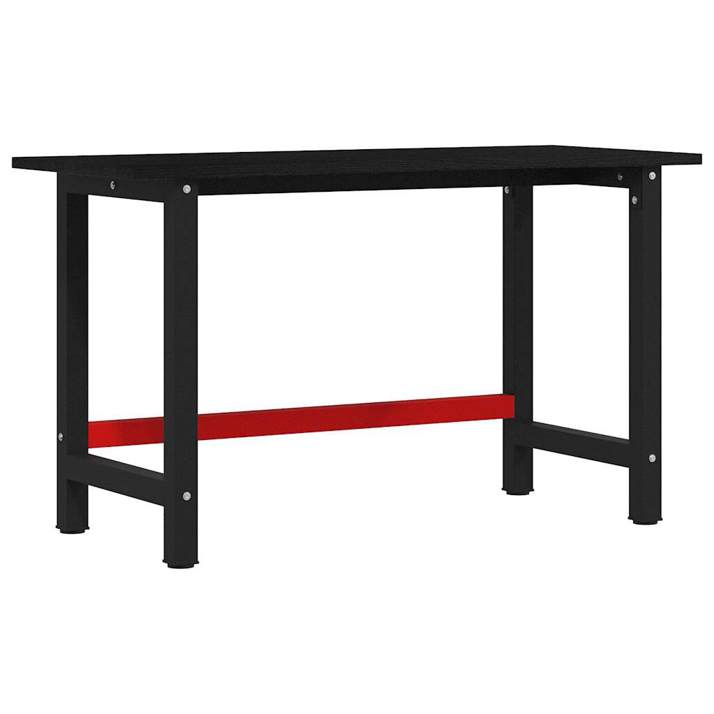 vidaXL Πάγκος Εργασίας Καφέ Σκούρο 140x60x81,5 cm Μασίφ Ξύλο Δρυς