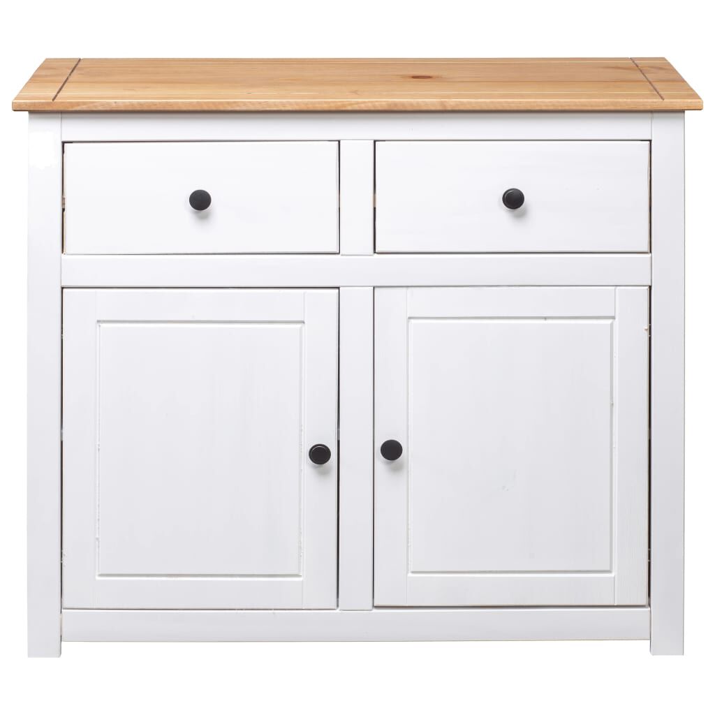 vidaXL Μπουφές Λευκός 93 x 40 x 80 εκ. από Ξύλο Πεύκου Σειρά Panama