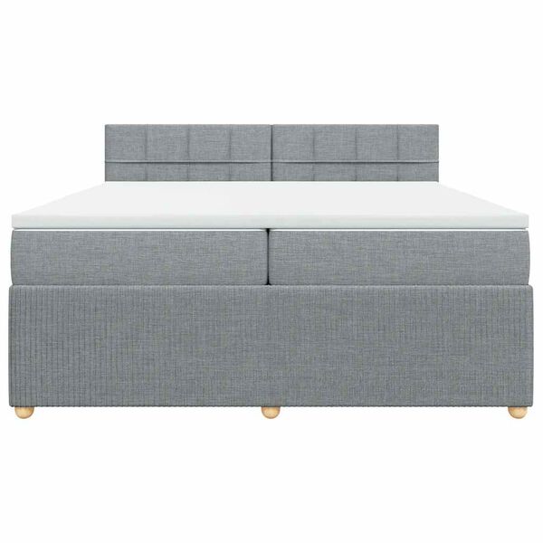 vidaXL &Kappa;&rho;&epsilon;&beta;ά&tau;&iota; Boxspring &mu;&epsilon; &Sigma;&tau;&rho;ώ&mu;&alpha; &Alpha;&nu;&omicron;&iota;&chi;&tau;ό &Gamma;&kappa;&rho;&iota; 200x200 &epsilon;&kappa;. &Upsilon;&phi;&alpha;&sigma;&mu;ά&tau;&iota;&nu;&omicron;