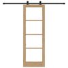 vidaXL Συρόμενη Πόρτα ORKDAL Καφέ 73.5 x 211 εκ Ξύλο και μέταλλο