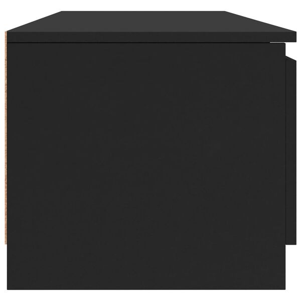 vidaXL Έπιπλο Τηλεόρασης Μαύρο 140 x 40 x 35,5 εκ. από Επεξ. Ξύλο