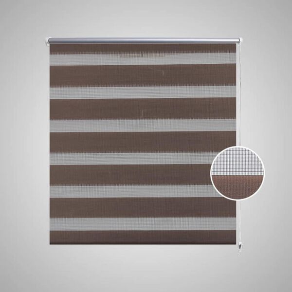 Σύστημα Σκίασης Ρόλερ Zebra Καφέ 100 x 175 εκ.
