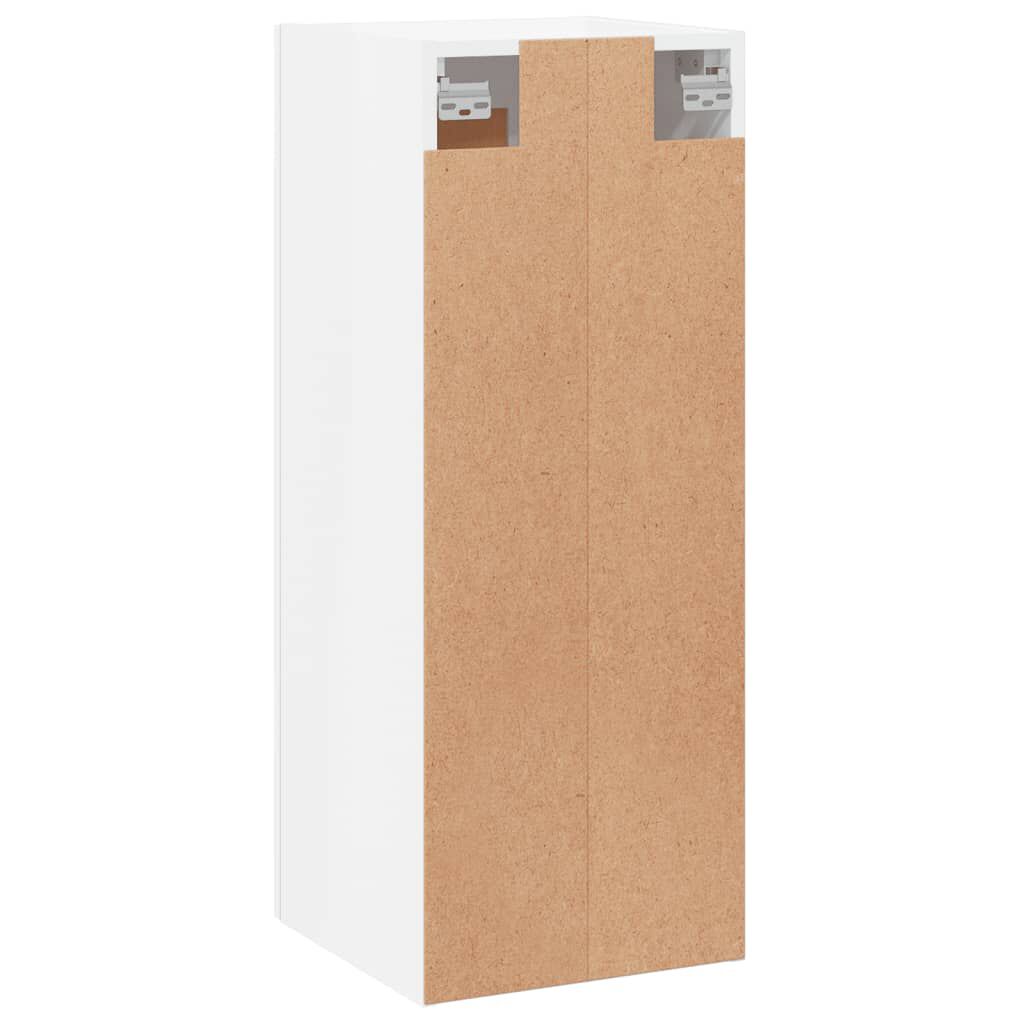 vidaXL Ντουλάπι Τοίχου Γυαλιστερό Λευκό 34,5 x 34 x 90 εκ. Επεξ. Ξύλο