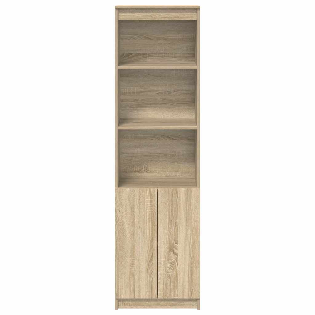 vidaXL Ντουλάπι Sonoma δρυς 50x35x180 εκ. από Επεξεργασμένο Ξύλο