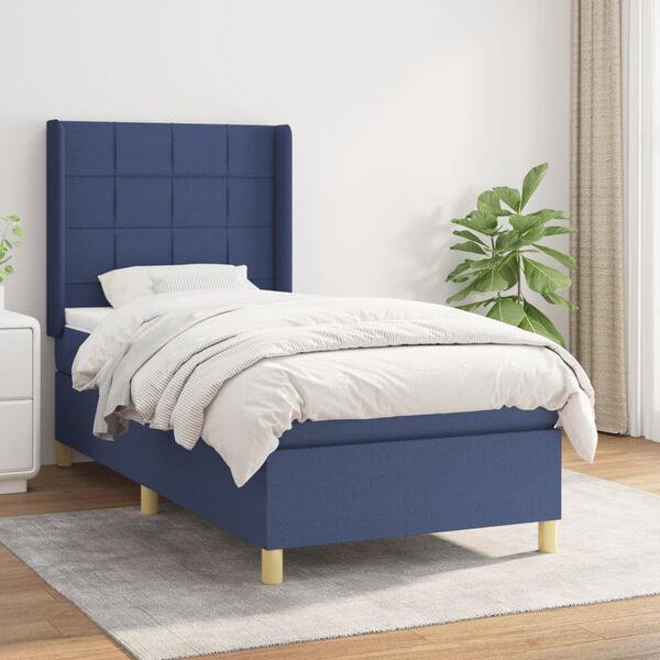 vidaXL &Kappa;&rho;&epsilon;&beta;ά&tau;&iota; Boxspring &mu;&epsilon; &Sigma;&tau;&rho;ώ&mu;&alpha; &Mu;&pi;&lambda;&epsilon; 90x190 &epsilon;&kappa;.&Upsilon;&phi;&alpha;&sigma;&mu;ά&tau;&iota;&nu;&omicron;