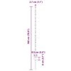 vidaXL Πό posts φράχτη 88 pcs Ασημί 180 cm Ατσάλι