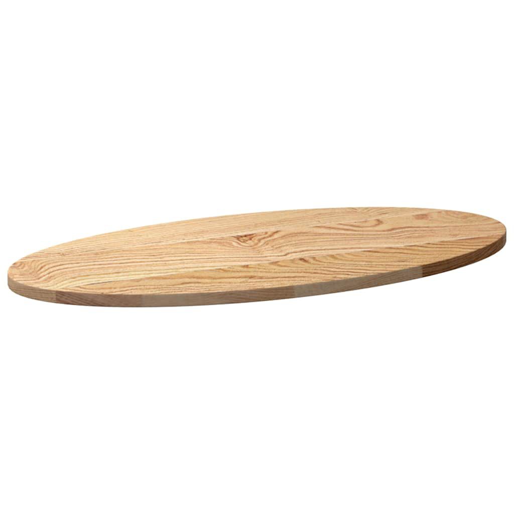 vidaXL Επιτραπέζια επιφάνεια 80x40x2 cm μασίφ ξύλο δρυς οβάλ