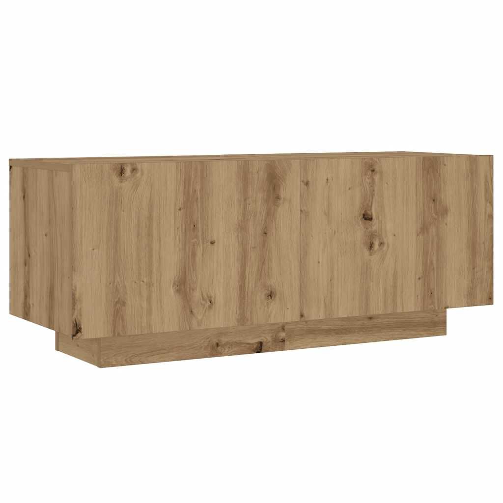 vidaXL Έπιπλο Τηλεόρασης με LED Αρτισιανή Δρυς 180x35x40 εκ Επεξ.Ξύλο