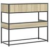 vidaXL Τραπέζι Κονσόλα Sonoma Δρυς 90x35x80 εκ. Επεξεργασμένο Ξύλο