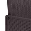 vidaXL Σέτ φαγητού για κήπο 9 pcs Καφέ Rattan Polt