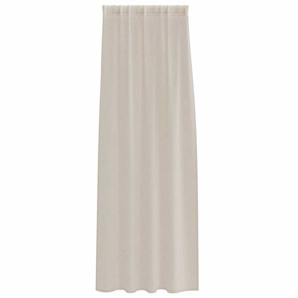 vidaXL Κουρτίνα βυσσινί 2 pcs Άμμος 245 x 140 εκ. Πολυεστέρας