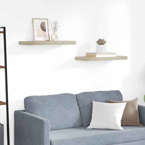 vidaXL &Rho;ά&phi;&iota;&alpha; &Tau;&omicron;ί&chi;&omicron;&upsilon; 2 &tau;&epsilon;&mu;. &Chi;&rho;ώ&mu;&alpha; &Delta;&rho;&upsilon;ό&sigmaf; 60x23,5x3,8 &epsilon;&kappa;. MDF