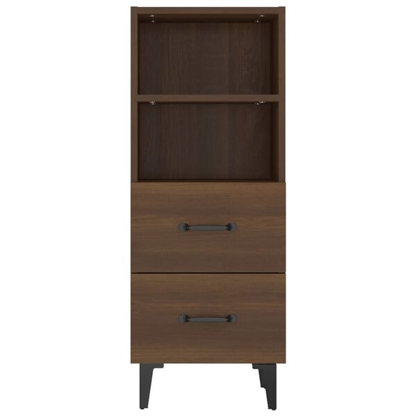 vidaXL Ντουλάπι Καφέ Δρυς 34,5 x 34 x 90 εκ. Επεξεργασμένο Ξύλο