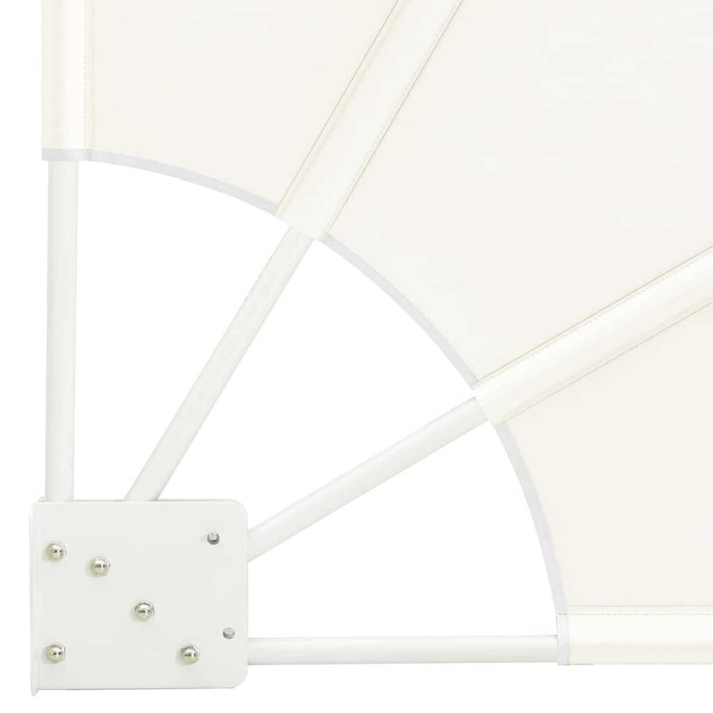 vidaXL Αδιάφανο σκίαστρο μπαλκονιού Κρεμ 160 x 160 cm ύφασμα