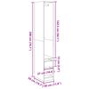 vidaXL Ντουλάπα Καπνιστή Δρυς 30x50x200 εκ. από Επεξεργασμένο Ξύλο