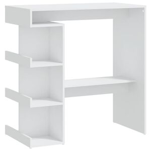 vidaXL &Tau;&rho;&alpha;&pi;έ&zeta;&iota; &Mu;&pi;&alpha;&rho; &mu;&epsilon; &Rho;ά&phi;&iota;&alpha; &Lambda;&epsilon;&upsilon;&kappa;ό 100x50x101,5 &epsilon;&kappa;. &alpha;&pi;ό &Epsilon;&pi;&epsilon;&xi;. &Xi;ύ&lambda;&omicron;