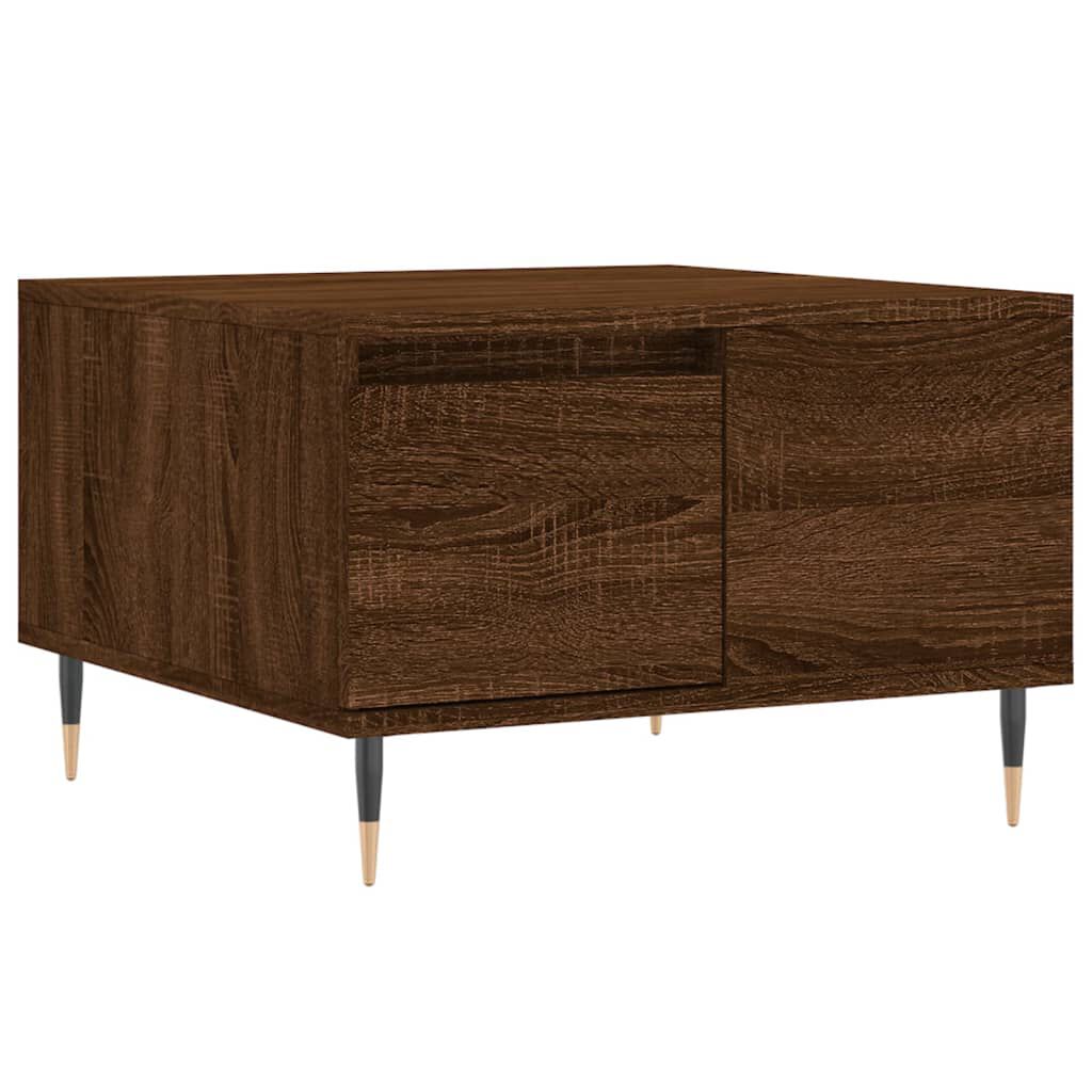 vidaXL Τραπεζάκι Σαλονιού Καφέ Δρυς 55x55x36,5 εκ. Επεξεργασμένο Ξύλο