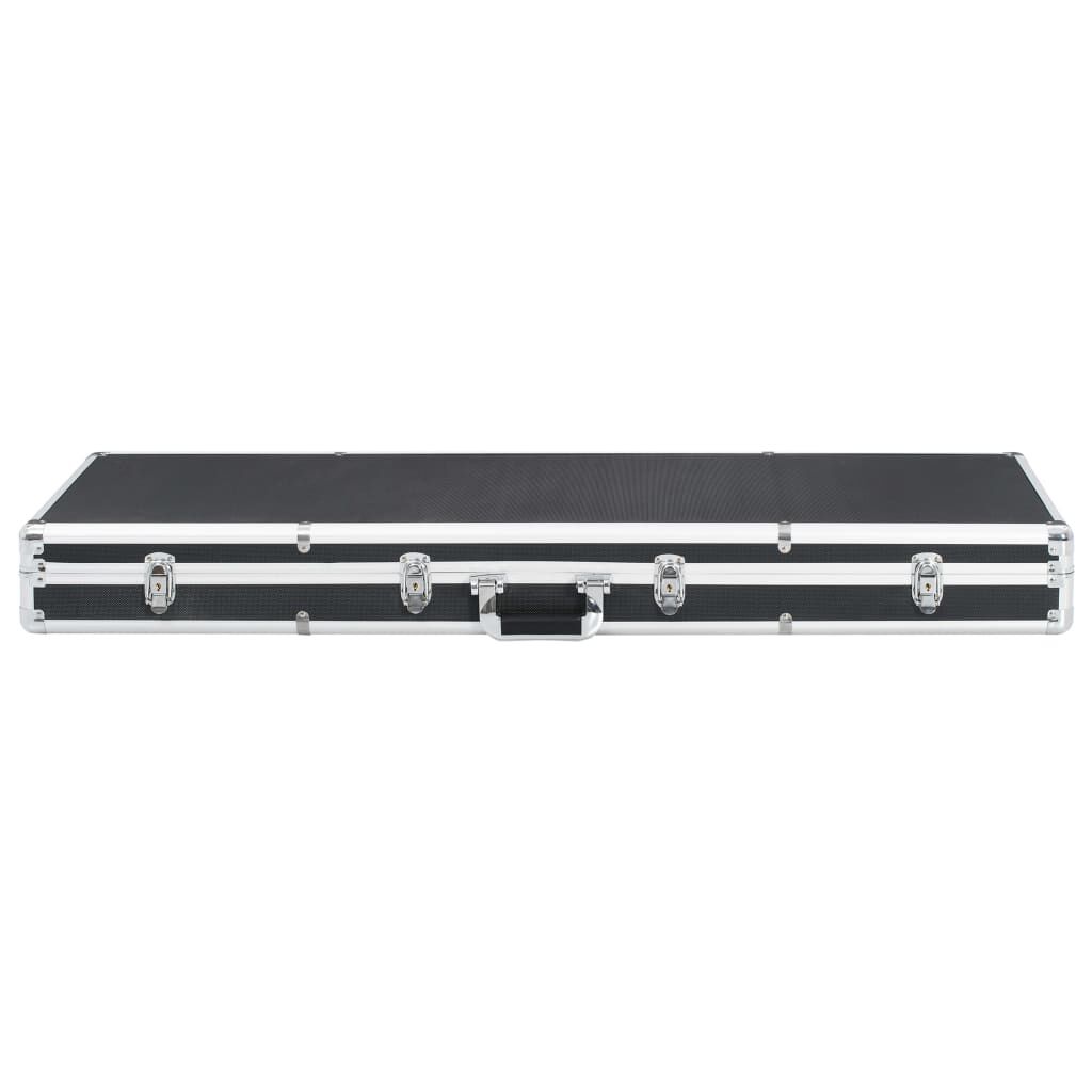 vidaXL Βαλίτσα Όπλου Μαύρη 118 x 38 x 12 εκ. από Αλουμίνιο