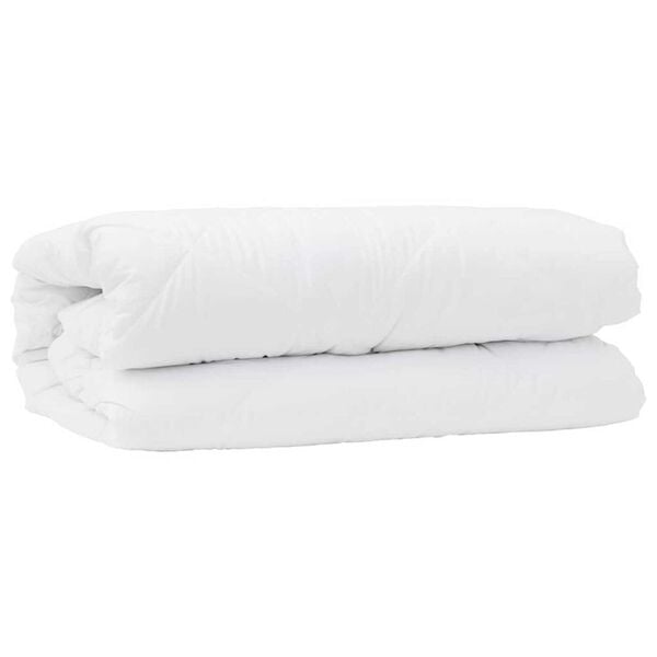 vidaXL Διπλό με Μαξιλάρι 2 pcs Λευκό 140 x 200 cm Μικροΐνες