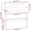 vidaXL Ταπετσαρισμένο κεφαλάρι Taupe 80 cm Στερεά ξυλεία πεύκου